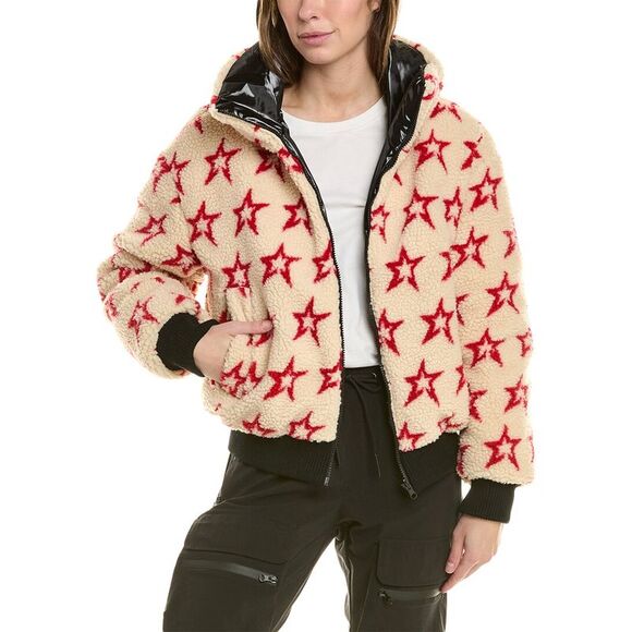 Perfect Moment Womens  Reversible Jacket, Beige - Picture 4 of 5